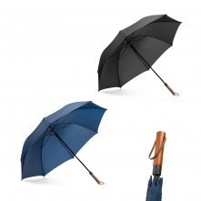 MATEO. Guarda-chuva gigante (30") em pongee, ideal para enfrentar condi&ccedil;&otilde;es clim&aacute;ticas adversas