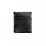 SNUGGY. Manta 3 em 1 em tecido polar (220 g/m&sup2;) ideal para viagens - Preto