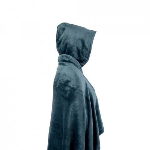 SNUGGY. Manta 3 em 1 em tecido polar (220 g/m&sup2;) ideal para viagens - Azul