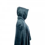 SNUGGY. Manta 3 em 1 em tecido polar (220 g/m&sup2;) ideal para viagens - Azul