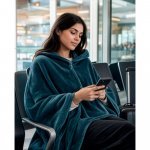 SNUGGY. Manta 3 em 1 em tecido polar (220 g/m&sup2;) ideal para viagens