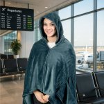 SNUGGY. Manta 3 em 1 em tecido polar (220 g/m&sup2;) ideal para viagens