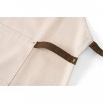 BOSI. Avental 100% algod&atilde;o canvas (320 g/m&sup2;) - Natural claro