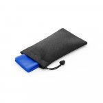 BERNAL. Toalha esportiva refrescante em poli&eacute;ster 100% reciclado com bolsa em non-woven - Azul royal